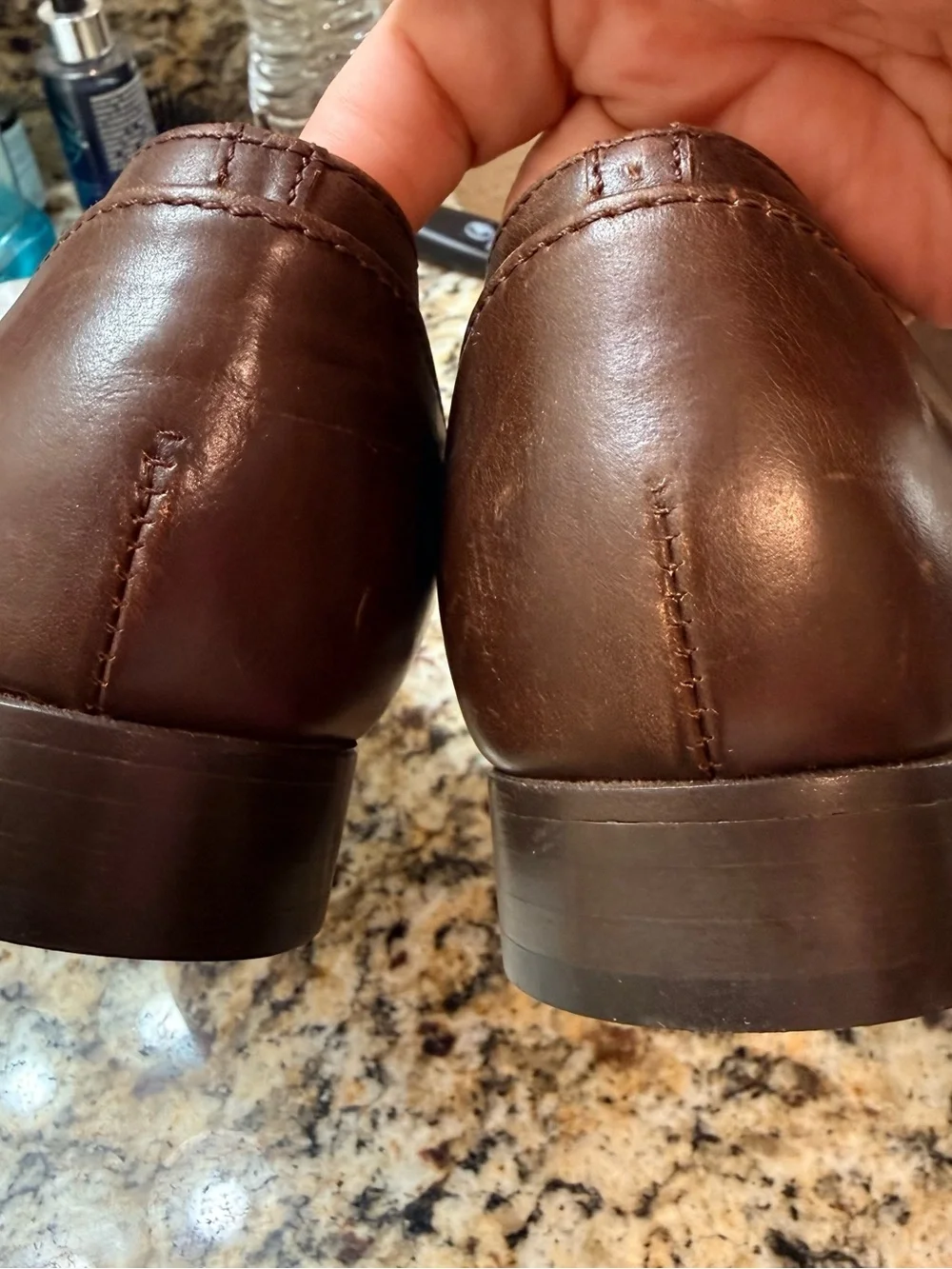 J. Crew Dark Brown Leather Cap-Toe Oxfords